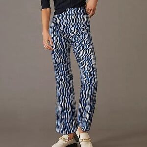 anthropologie maeve the margot cropped kick flare pants